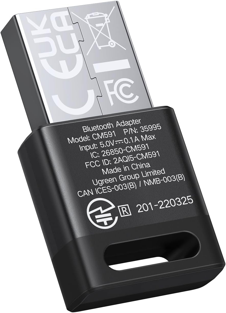UGREEN USB Bluetooth 5.3 Adapter for PC Bluetooth Dongle Receiver | Plug & Play, For Windows 11/10/8.1 Only, Desktop, Laptop, Works with Mice, Keyboards, Headphones, Speakers, Printer - Image 8